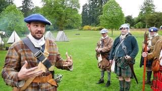 Meet the Jacobites - Highland Company of 1745 filmed at Crathes Castle, Scotland, May 2017