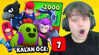 Annemden Gizlice 2000 TAŞ Çektim. 7 KARAKTER BİRDEN GELDİ!! - en şanslı videom (Brawl Stars)