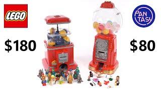 Value compared! LEGO vs. Pantasy vending machine sets 21358 vs. 85016