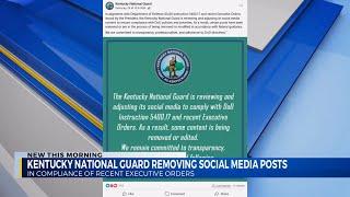 The Kentucky National Guard is removing DEI related posts on social media