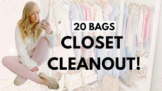 CLEAN OUT MY CLOSET WITH ME | Decluttering and Organizing my Closet 2020 | Amanda John