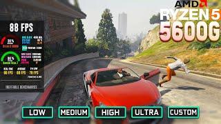 Ryzen 5 5600G Vega 7: GTA 5 - All + Best Settings for 1080p60fps
