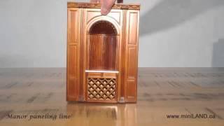 DIY - Manor panels line system for building dollhouse miniatures 1:12 scale