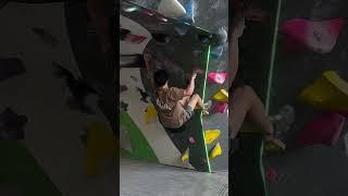 I FLASHED this powerful V7    #bouldering #shorts #climbing