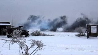 AMX-10 RCR, VBL, AANF1, GALIX grenad launcher, in firing.