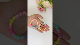 Let's make a bracelet | DIY bracelet with polymer clay beads and acrylic beads