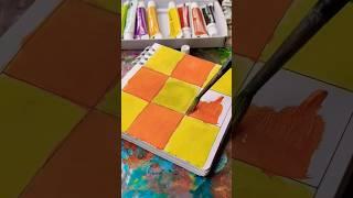 easy zen doodle art with watercolour   #art#drawing#painting#tending#artist#viralvideo#watercolor