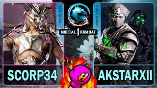 MK1 Scorp34 (GENEREAL SHAO) VS AkstarXII (NOOB SAIBOT)Mortal Kombat 14K 60ᶠᵖˢ