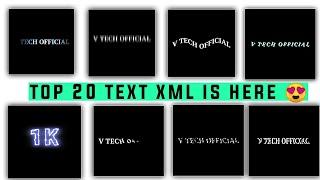 20 text xml is here 