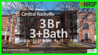 #HNROP Rockville 3Br 3+Ba Condo | Beautiful brick townhome in convenient Wootton Oaks of Rockvil...