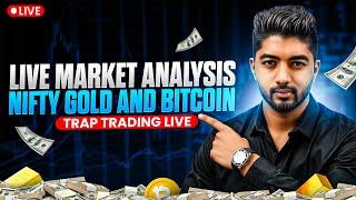 22 Oct | Live Market Analysis For NIFTY XAU/USD and BTC | Trap Trading Live