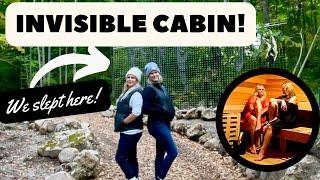 INVISIBLE! Overnight in an INVISIBLE CABIN at Find ARCANA! Worlds MOST UNIQUE stays/wellness/zen