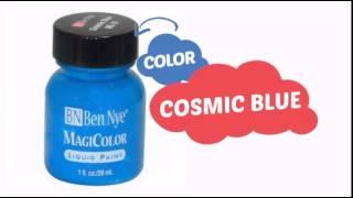 Ben Nye Liquid Face Paints - Cosmic Blue ML-31 (1 oz) - ClownAntics.com