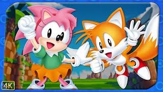 Sonic Origins Plus ⁴ᴷ Sonic the Hedgehog 100% (Amy & Tails gameplay, All 7 Emeralds, Ultrafix)