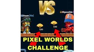 PIXEL WORLDS ( 100 VS 100) GOLDEN STATUE FANS ! #pixelworlds #pixelworldsgame