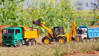 Jcb 5cx backhoe loading mud in Tata truck 2518 and Tata Tipper Truck | jcb video|@MDCCreator