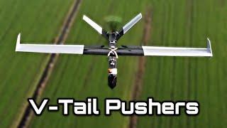 V-Tail Pushers for Long Range FPV - Design & Performance Comparisons