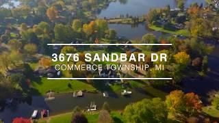 3676 Sandbar Drive AERIAL DRONE Tour - Southeastern Michigan Real Estate Agents