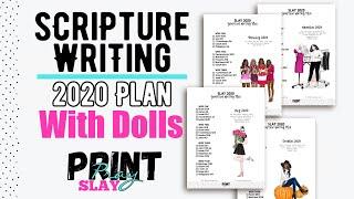 2020 Scripture Writing Plan | Print Pray Slay