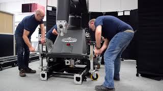 Ross Handling Jacking Castor in use: Mark Roberts Motion Control