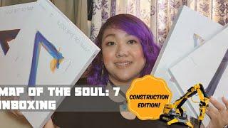 THEY ARE FINALLY HERE!! Map of the Soul: 7 All Versions Unboxing + Storytime with Neighbor!