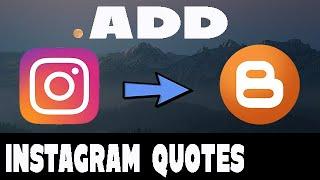 How to Add Instagram Quotes to Blog Post ?