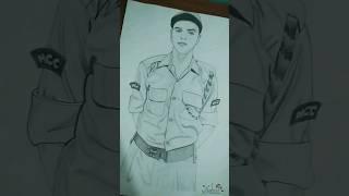 (NCC cadet)my brother sketch #airforce #army️ #cadet #sushma,s sketch #shorts