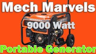 Mech Marvels 9000 Watt Portable Power Generator with Electric Start, CARB Compliant MM9350E