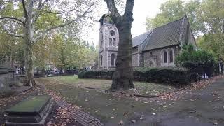 Inspiration for the London red telephone boxes, St. Pancras Old Church