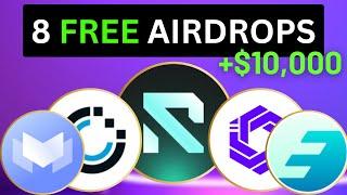 8 FREE & EASY Crypto Airdrops To Farm RIGHT NOW (FULL GUIDE) | Rynus, Eragon, Openlayer, MidasRWA