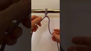 How to Tie a Half Hitch Knot in Macrame (starting from right) #macrametutorial #diymacrame