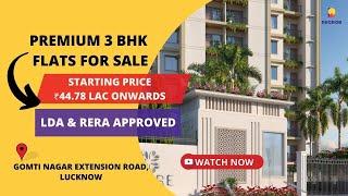 Premium 3 BHK Flats For Sale in Gomti Nagar Extension Road, Lucknow |️7428092718