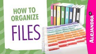 How to Organize Files in Office/Home (Part 2 of 9 Paper Clutter Series)