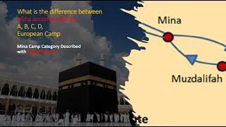 Difference in Hajj - Mina Camp category A, B, C, D