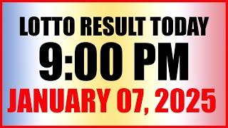 Lotto Result Today 9pm Draw January 7, 2025 Swertres Ez2 Pcso