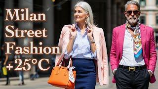  Milan Street Fashion at +25°C/77°F | Summer Outfits Italians Are Wearing Now – Trendy Looks 2025