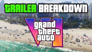 GTA 6 FULL Trailer Breakdown - All Cars, Locations, Landmarks, & More!