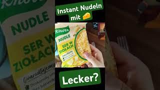 Instant Nudeln mit Käse getestet. 