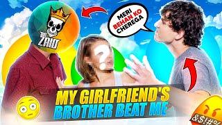 MY GIRLFRIEND'S BROTHER BEAT ME  FUNNY STORY - Garena Free Fire