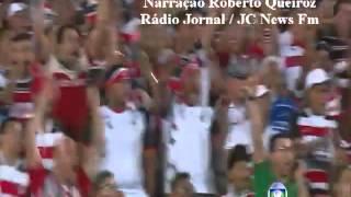 Santa Cruz 2x0 Brasiliense - Narração Roberto Queiroz, Rádio Jornal / JC News - Série C 2013