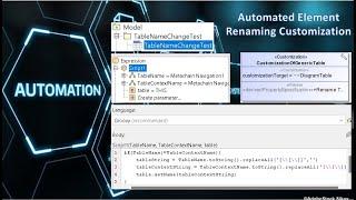 Automatic Element Renaming Customization