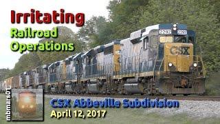 [4q] Irritating Railroad Operations, CSX Abbeville Sub, 04/12/2017 ©mbmars01