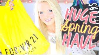 HUGE Spring Haul 2015! Topshop, American Apperel, Forever 21 + More!