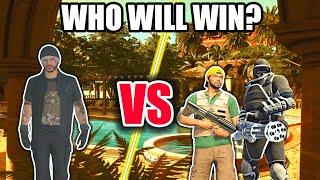 GTA 5 ONLINE: MrKmoo VS  GUARD IN CAYO PERICO HEIST (WHO WILL WIN?)