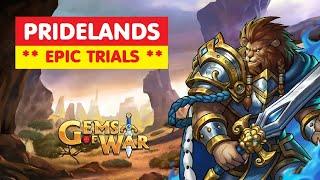 Gems of War PRIDELANDS Epic Trials! Team Order and Best Strategy!