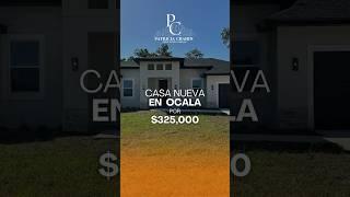  Casa Nueva en Ocala, Florida ¡Listo para ti!  | $0 HOA, NO CDD