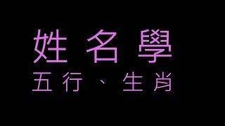 姓名學基礎、第一堂、五行、生肖