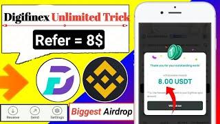 INSTANT 8$ Profit ! DigiFinex Exchange Unlimited Trick ! Digifinex App Withdrawal process ! Airdrop