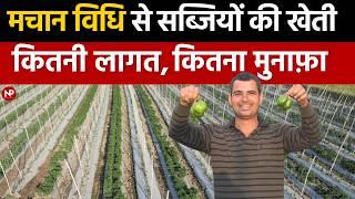 This small Haryana farmer is earning profits from Multilayer Vegetable farming using stacking Method