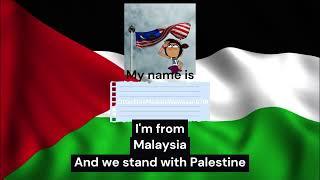 I stand with Palestine | Saya berdiri bersama Palestin